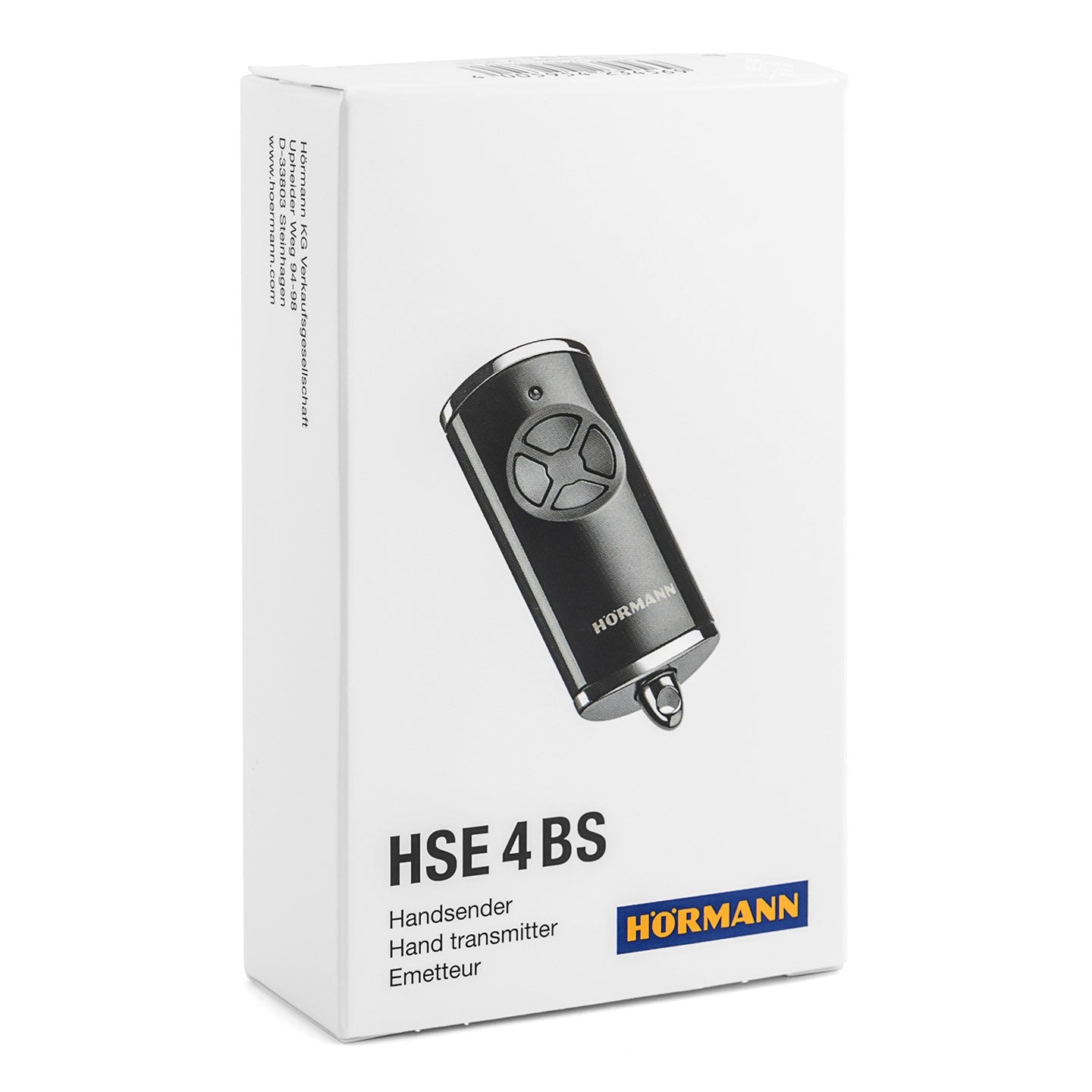 Hörmann handzender HSE 4, BiSecur, Hoogglans Chrome zwart